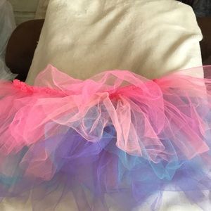 DANSKIN TUTU PINK PEACH BLUE AND PURPLE TIERS